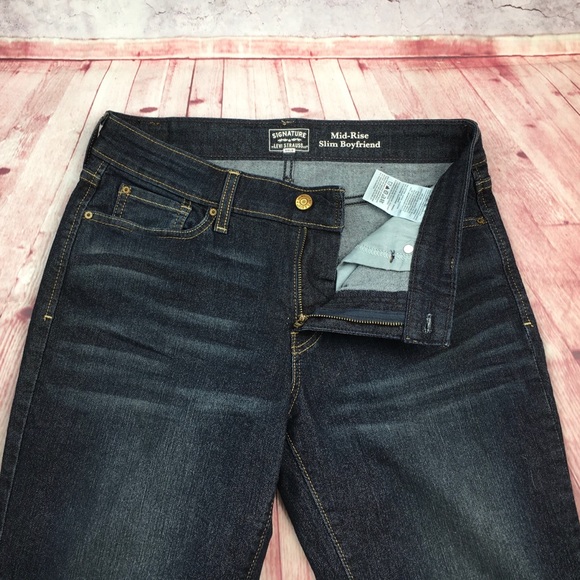 🌸Levi’s Signature Mid Rise Slim Boyfriend Jean Size 8x25” - Picture 4 of 10